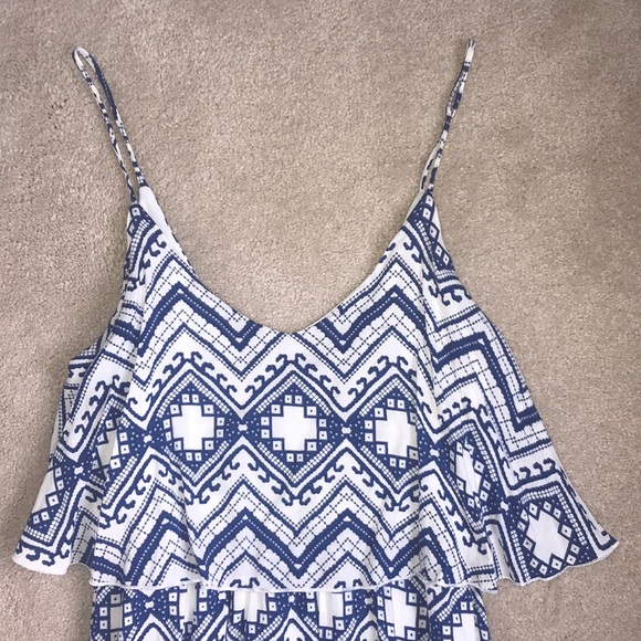 Patterned spaghetti strap dress - Picture 2 of 4